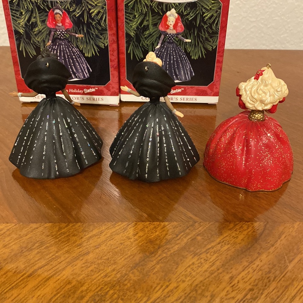 Vintage Collectable Hallmark Holiday Barbie Ornaments lot of 3 1997 - Picture 2 of 4